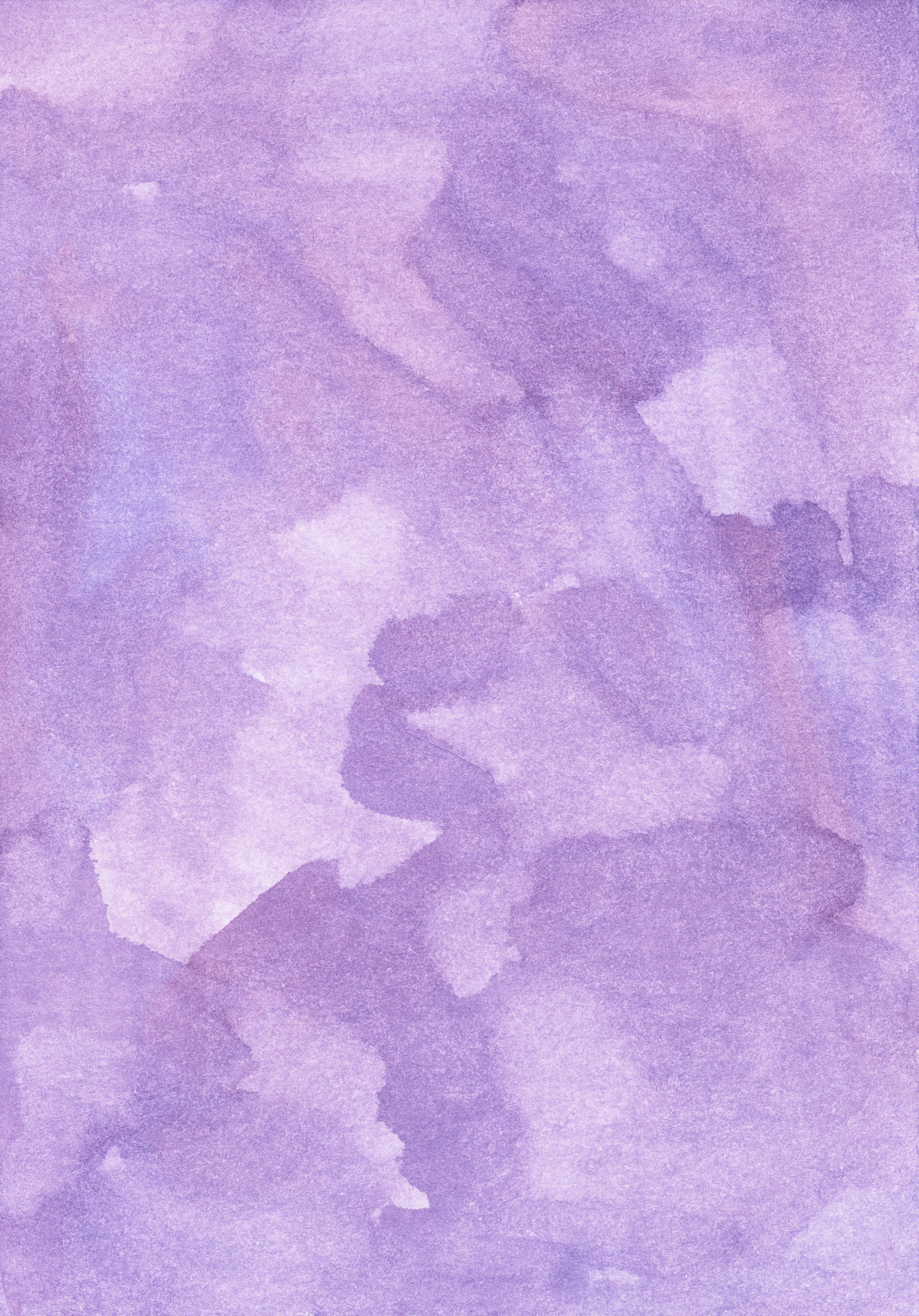 Purple Pastel Aesthetic, watercolor wash, lavender, 5K Phone Wallpaper