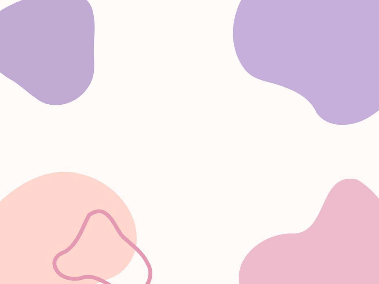 pastel purple, pink, organic shapes, HD Desktop Wallpaper