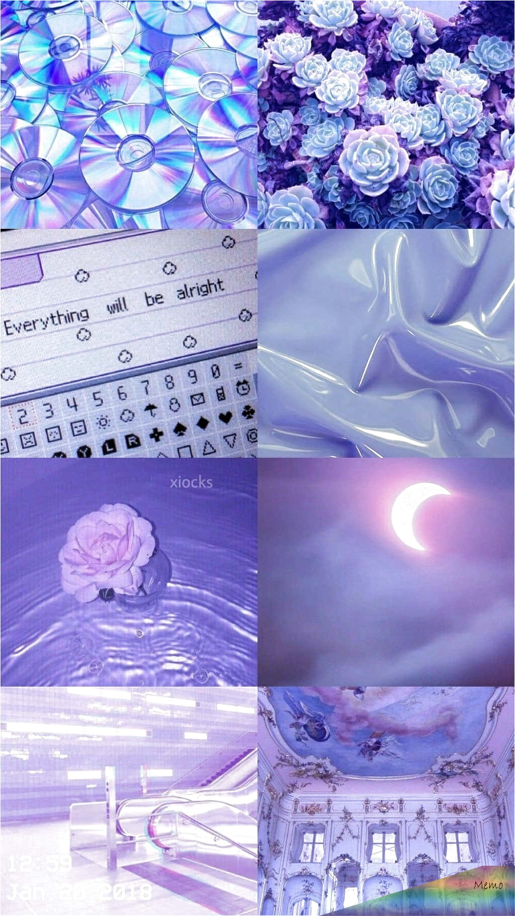 Purple Pastel iPhone, purple, collage, HD Phone Wallpaper
