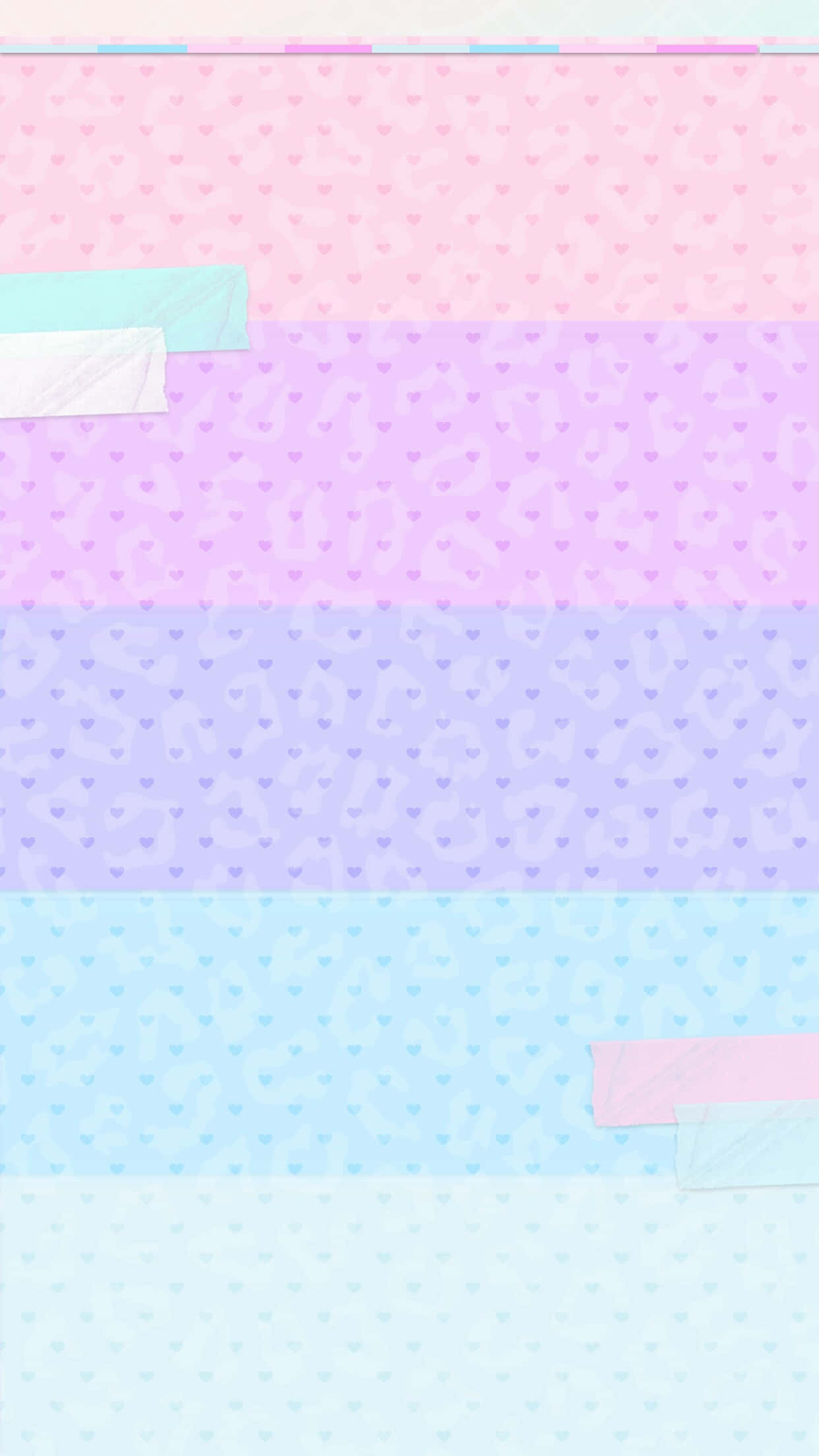 purple pastel iPhone, pastel gradient, layered heart patterns, Full HD Phone Wallpaper