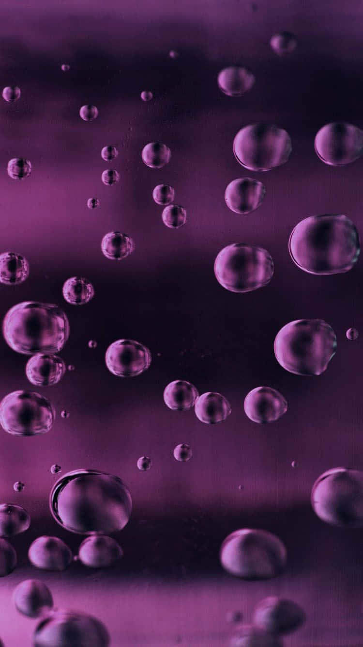 purple phone, purple bubbles, deep violet, HD Phone Wallpaper