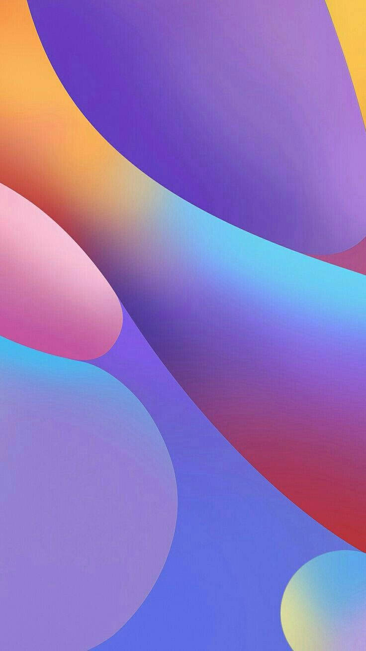 Purple Phone, abstract shapes, flowing gradients, HD Phone Wallpaper