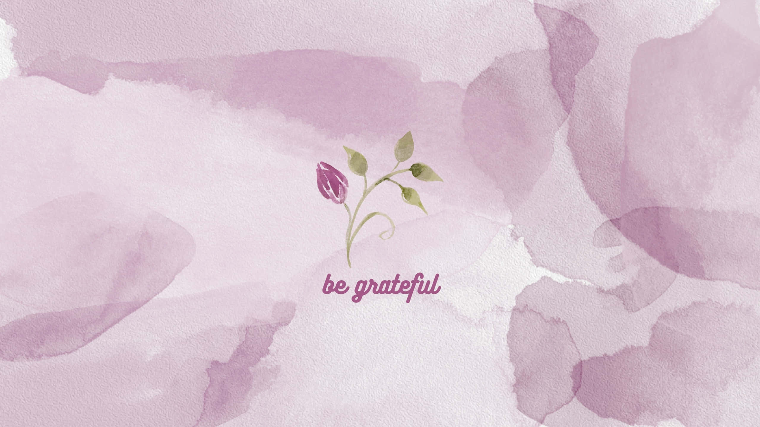 purple watercolor, soft lavender hues, small purple flower, 2K Desktop Wallpaper