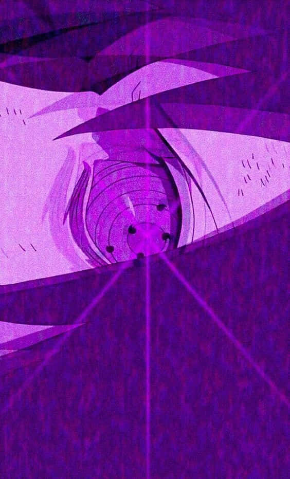 Purple Sasuke, Sasuke, purple glowing lines, SD Phone Wallpaper