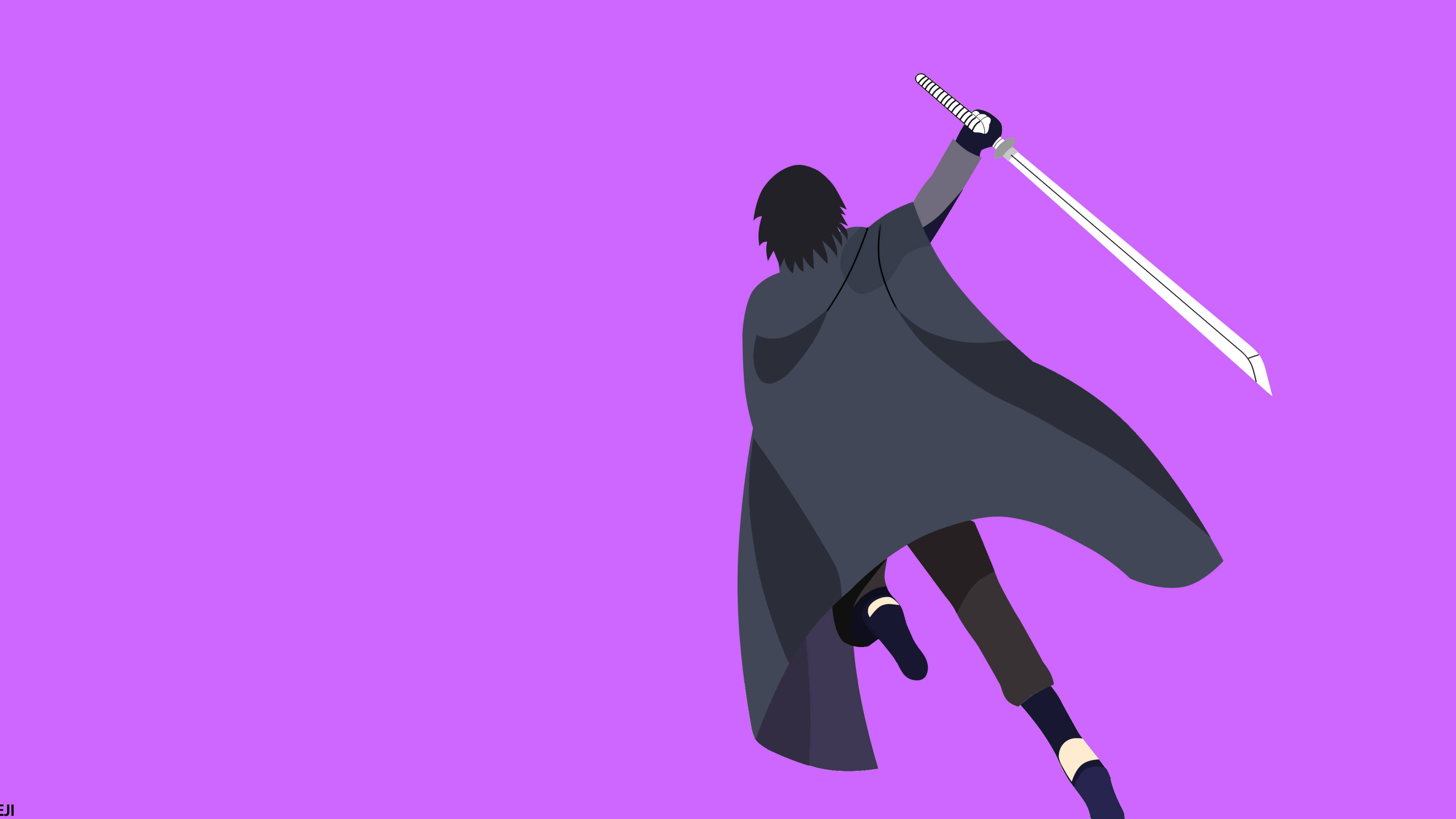 Sasuke, Purple, 4K, 4K Desktop Wallpaper