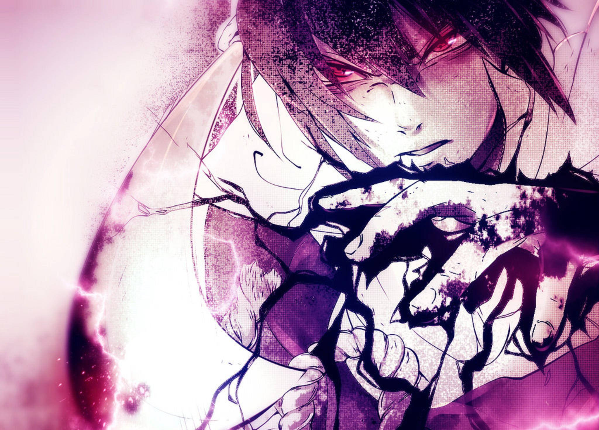 Sasuke, red eyes, dark hair, Full HD Desktop Wallpaper