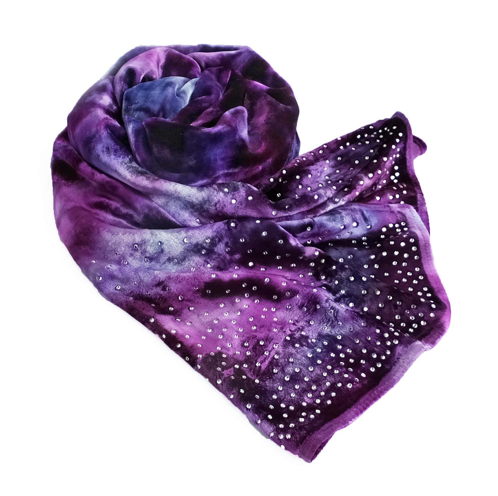 purple scarf, velvet, gradient purple and blue hues, HD Desktop Wallpaper