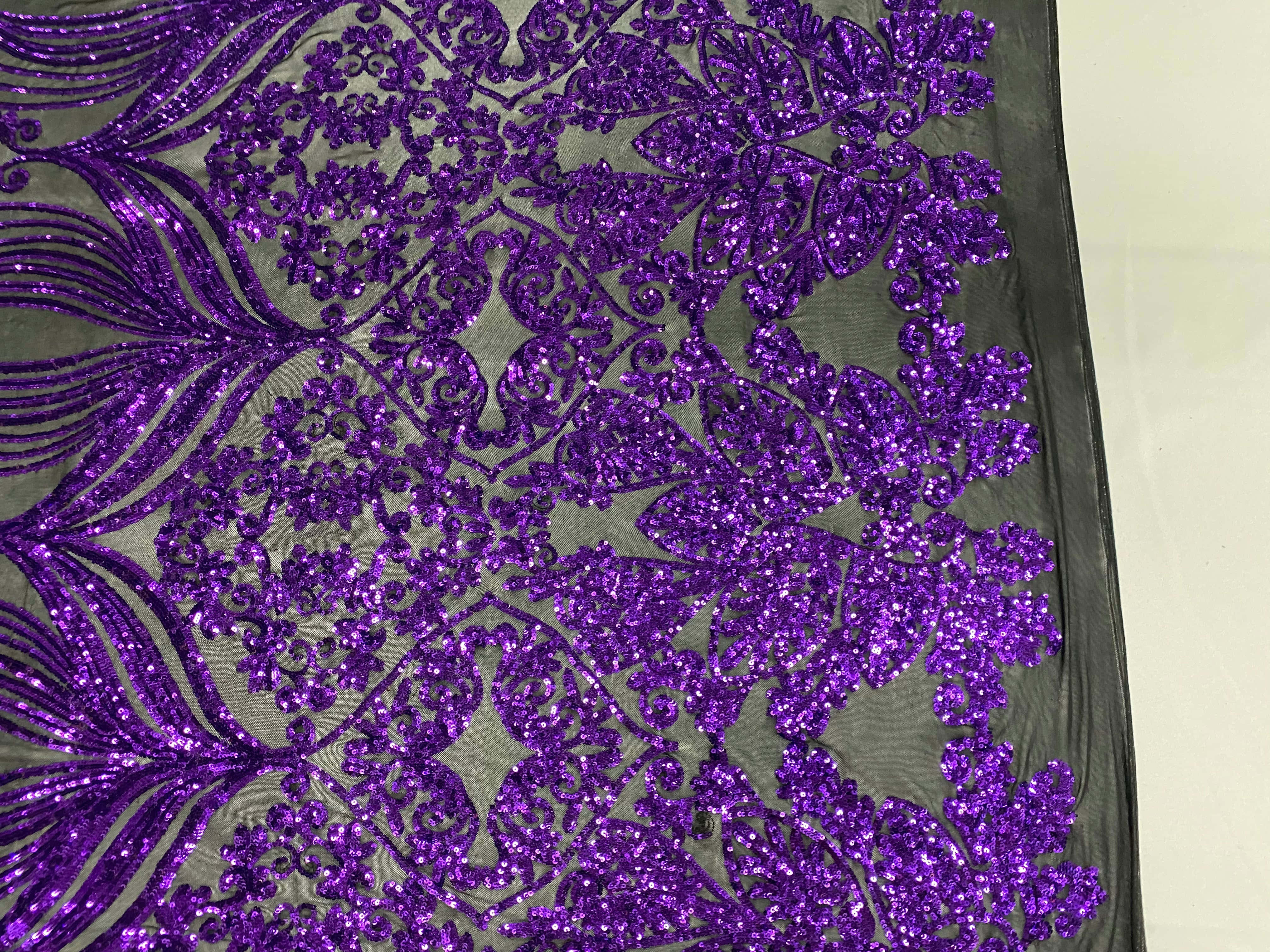 Purple Sequins, rich purple, sequined fabric, 4K Desktop Wallpaper