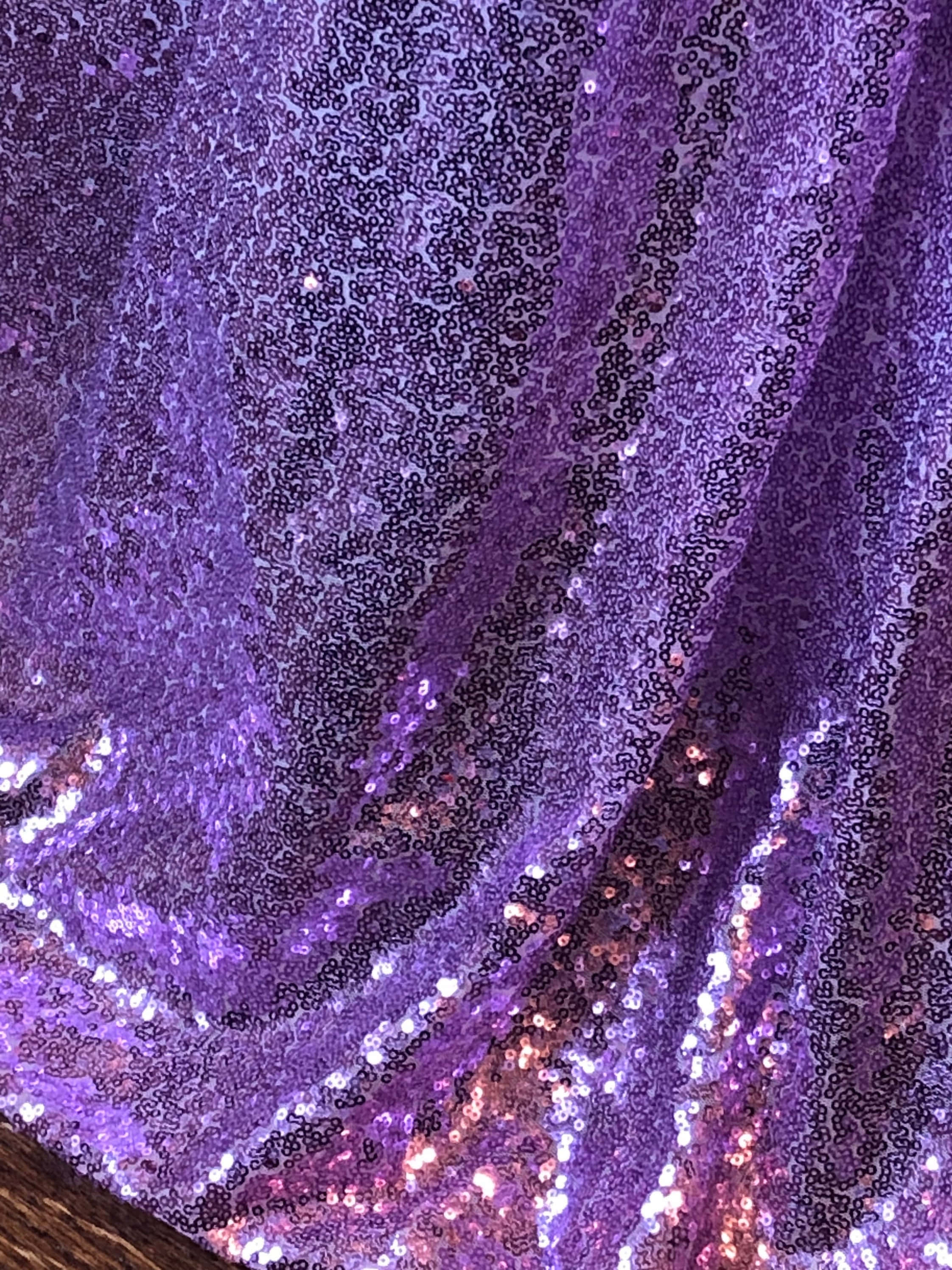 purple sequins, shimmering purple sequined fabric, metallic highlights, 2K Phone Wallpaper
