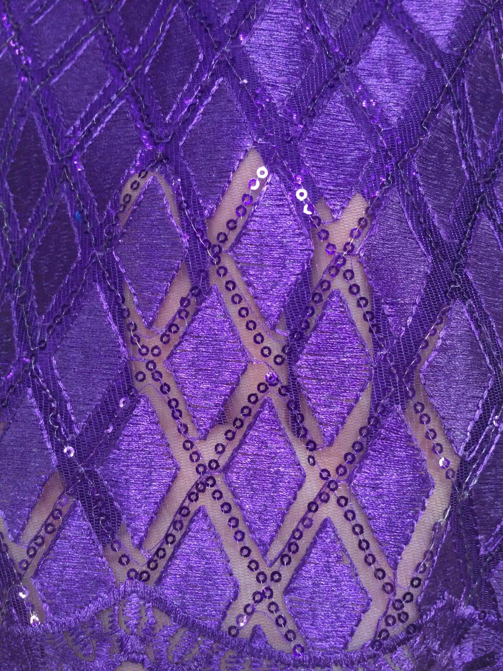 purple sequins, rich purple fabric, sequined diamond patterns, HD Phone Wallpaper