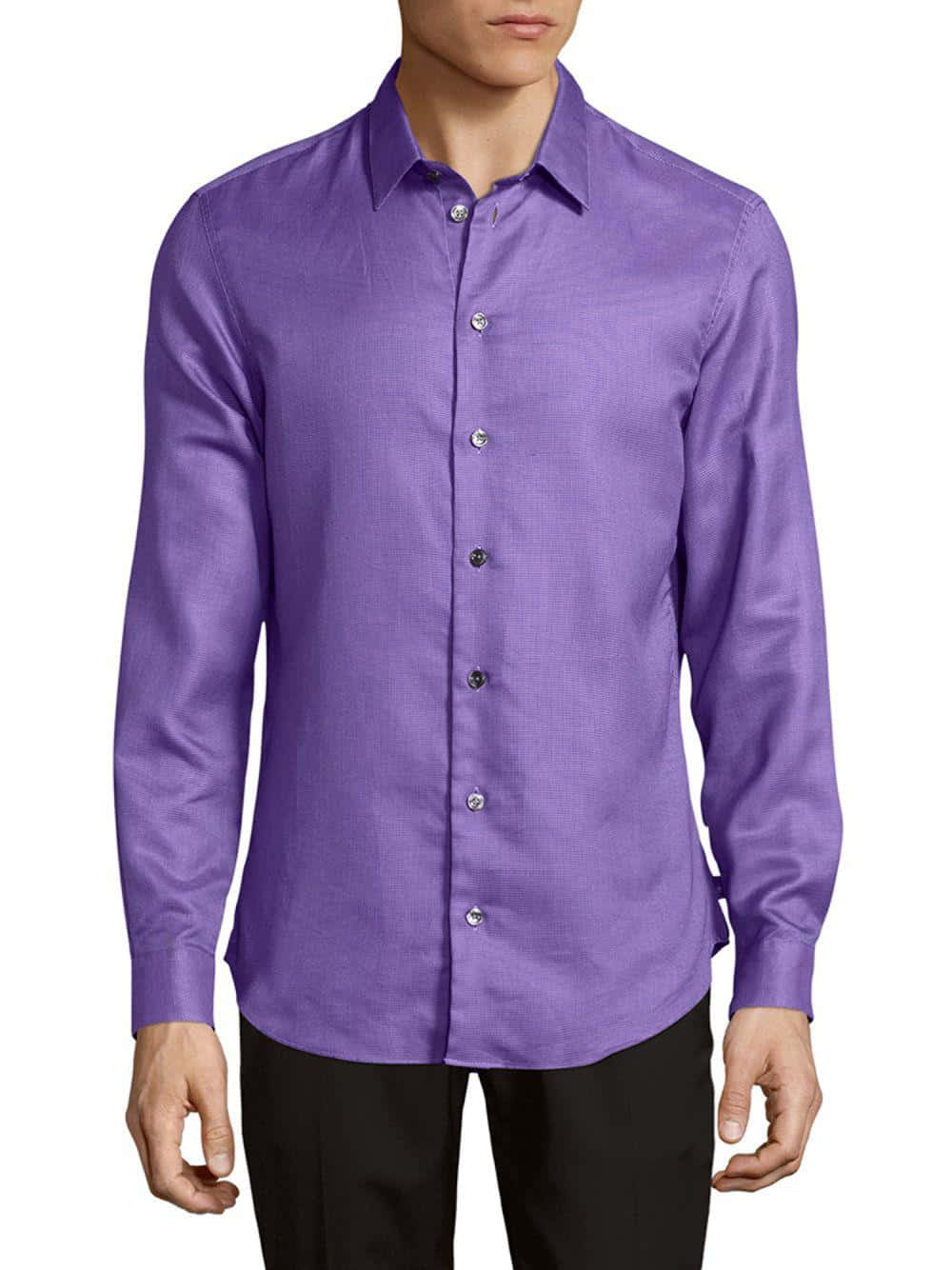 vibrant purple button-up shirt, subtle texture, silver buttons, HD Phone Wallpaper