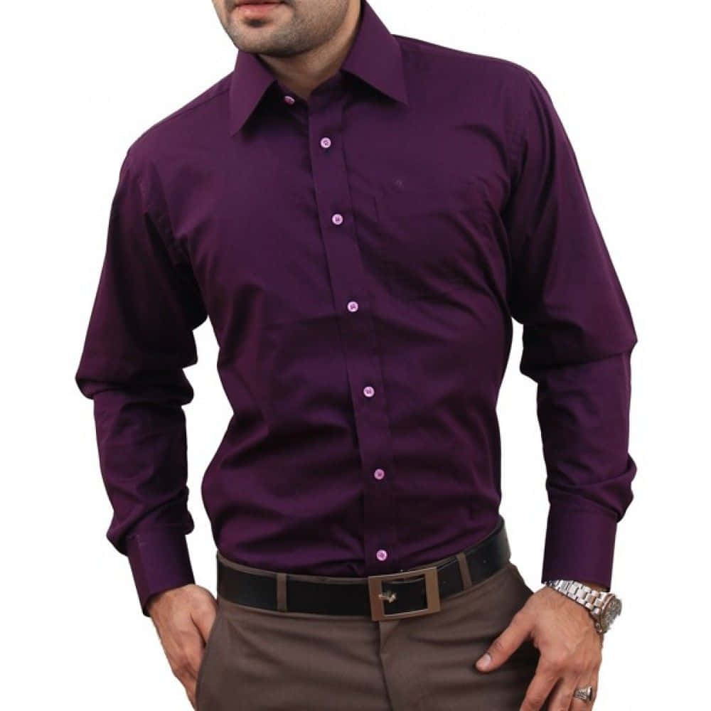 Purple Shirt, rich purple dress shirt, matching buttons, SD Desktop Wallpaper