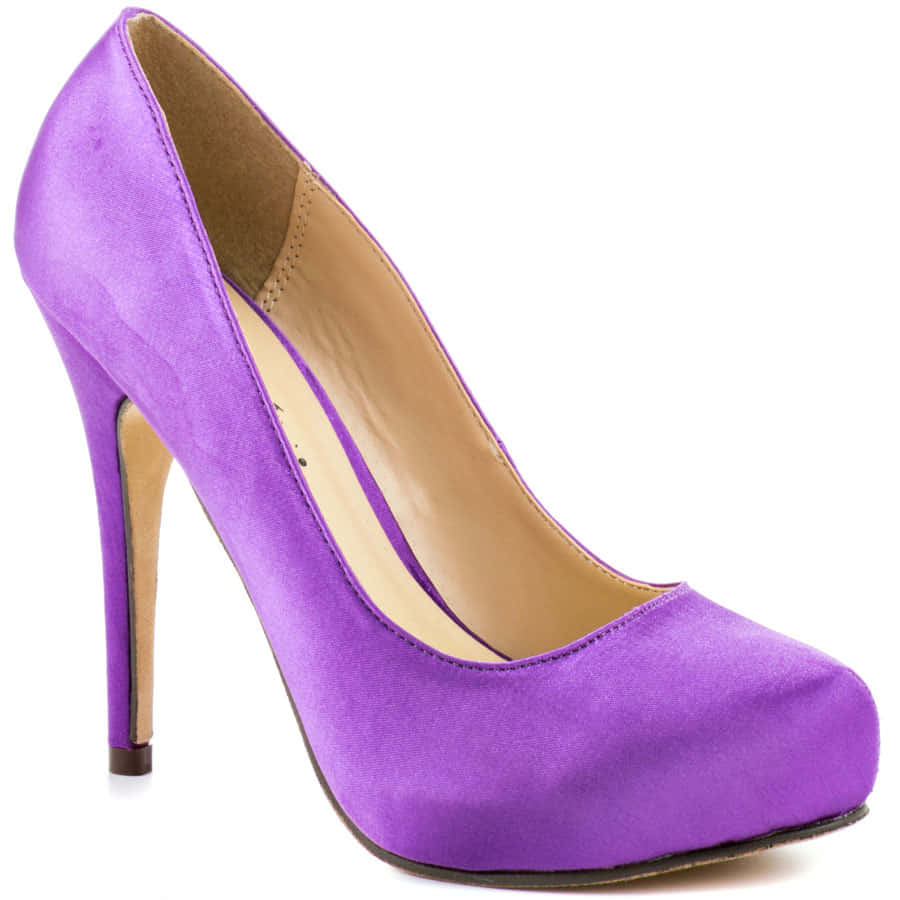 purple suede high heel shoe, stiletto heel, platform sole, SD Desktop Wallpaper