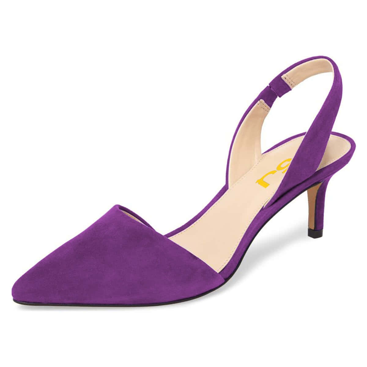purple suede slingback heel, pointed toe, thin heel, SD Desktop Wallpaper
