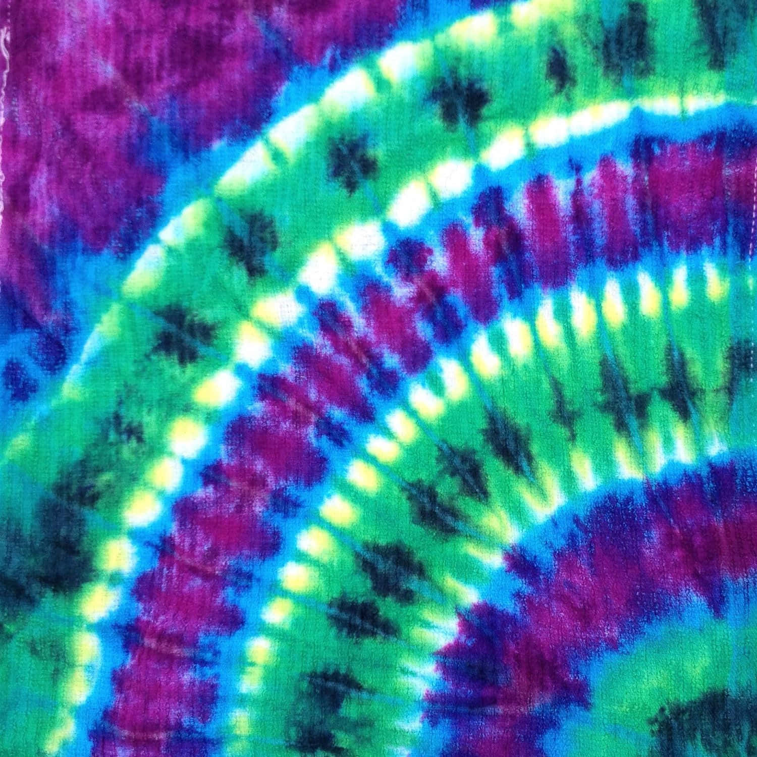 Purple Tie Dye, electric green, neon yellow, HD Desktop Wallpaper