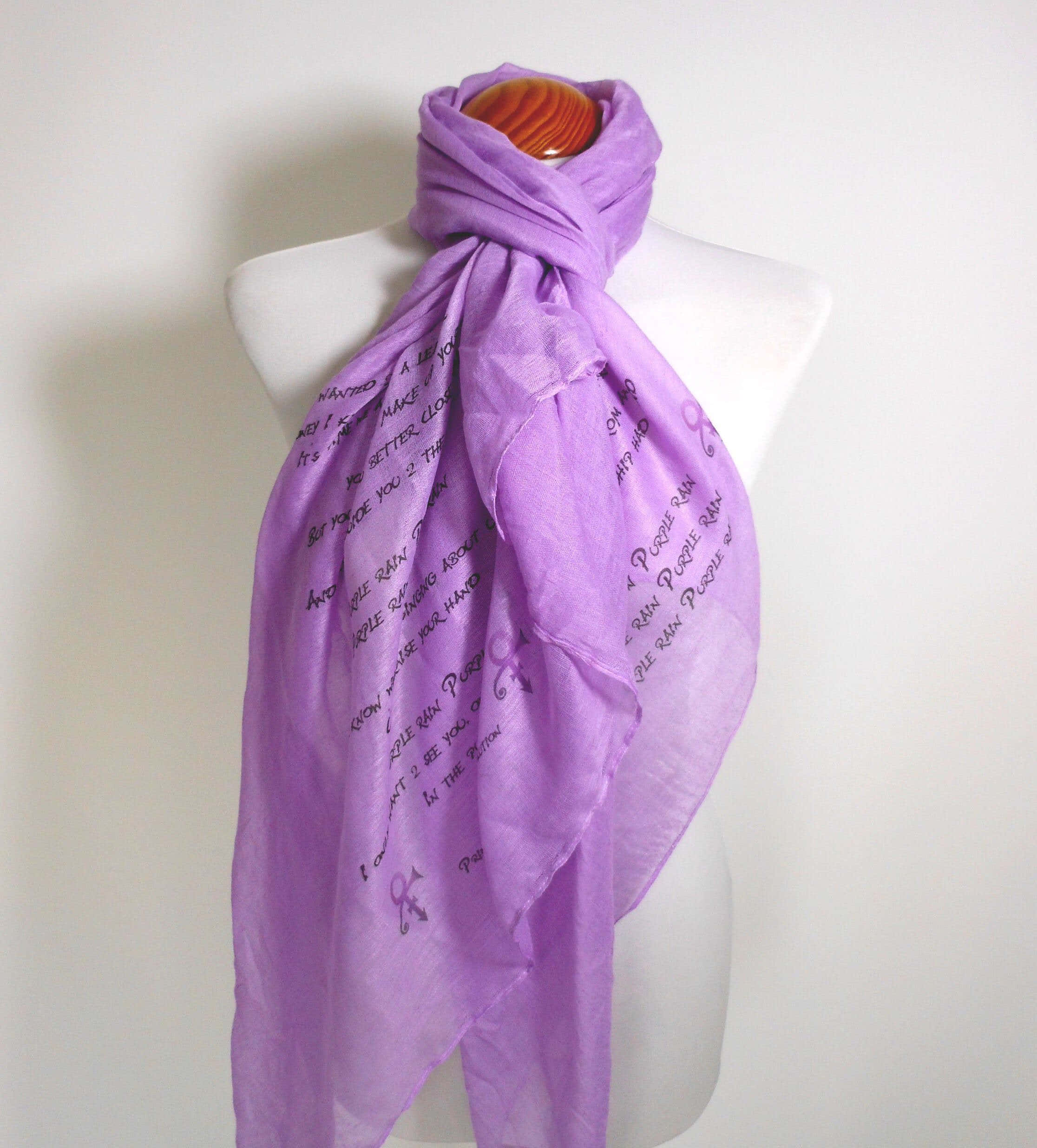 purple scarf, lavender scarf, white mannequin bust, Full HD Phone Wallpaper