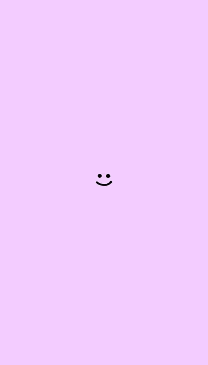 Purple Smiley Face, simple background, black smiley face, SD Phone Wallpaper