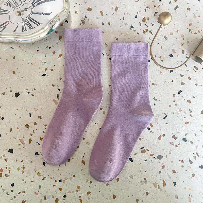 Purple Socks, lavender, speckled terrazzo surface, SD Desktop Wallpaper