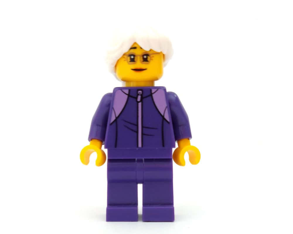 Purple Suit, LEGO minifigure, white hair, SD Desktop Wallpaper