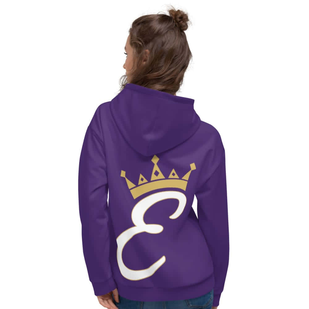 purple sweatshirt, gold crown, white letter E, SD Desktop Wallpaper
