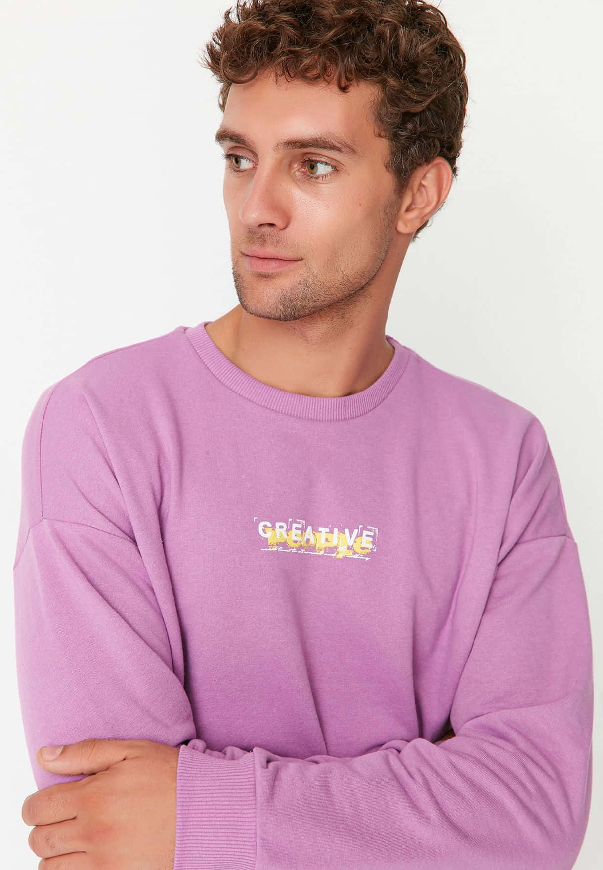 Purple Sweatshirt, lavender sweatshirt, CREATIVE graphic, HD Phone Wallpaper