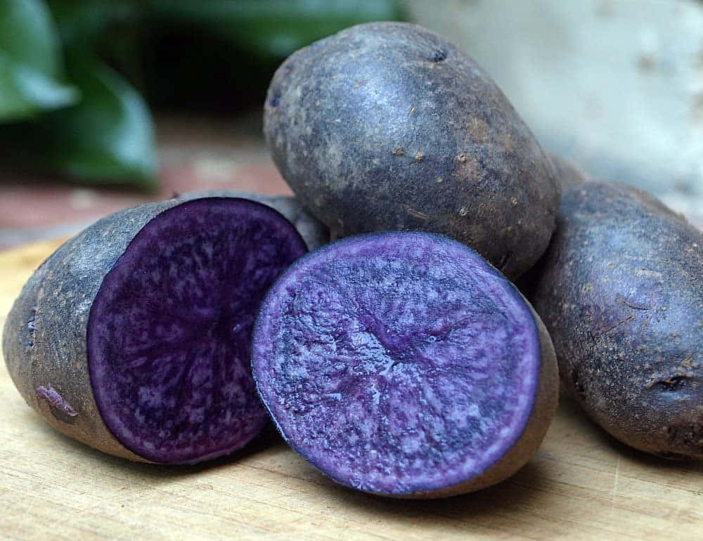 purple potato, vibrant purple potato, rich inner flesh, SD Desktop Wallpaper