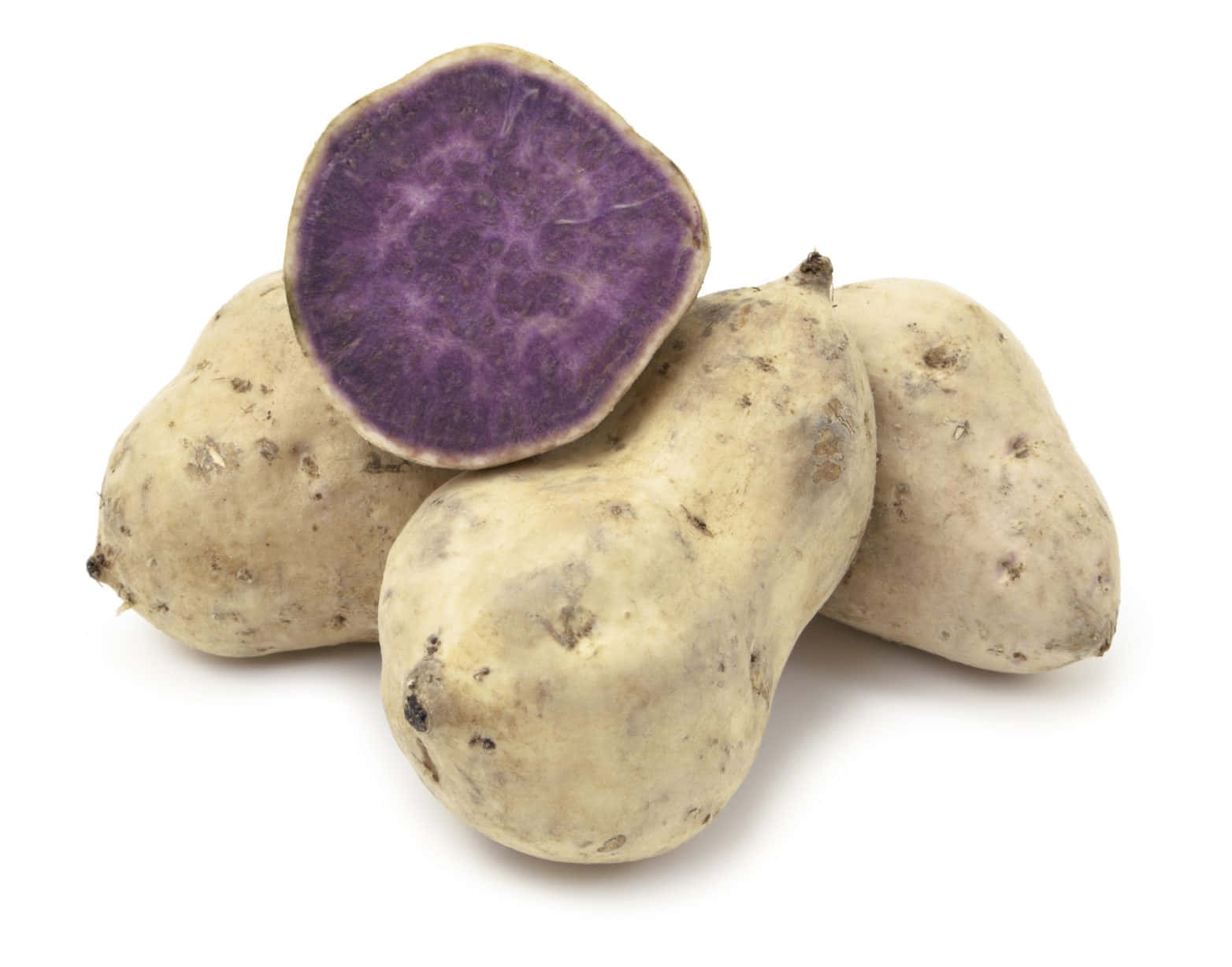 purple-fleshed sweet potatoes, deep purple interior, beige-skinned, HD Desktop Wallpaper