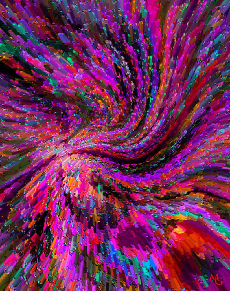 purple tie dye, swirling pattern, magenta, SD Phone Wallpaper