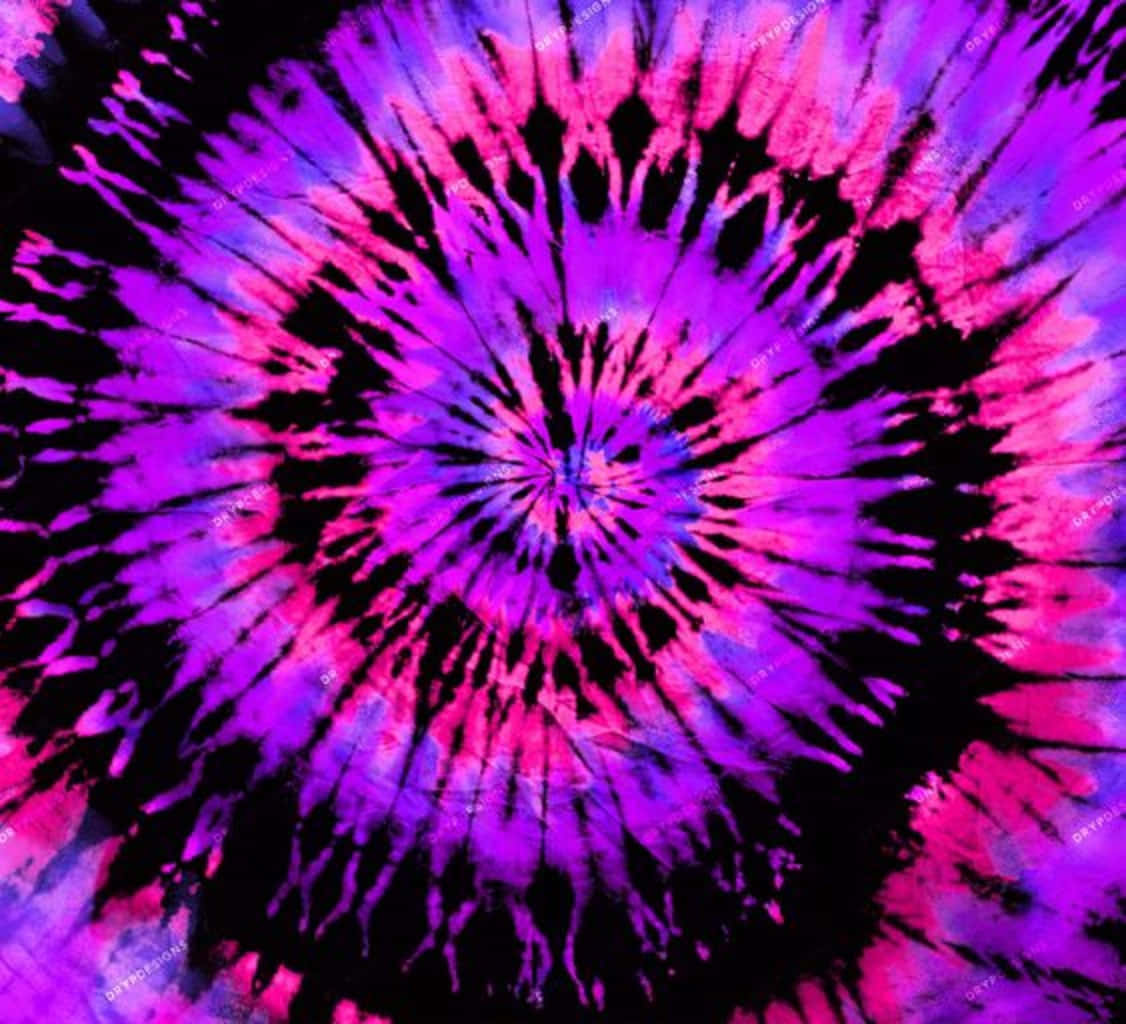 Purple Tie Dye, vibrant purple, pink tie-dye swirls, SD Desktop Wallpaper