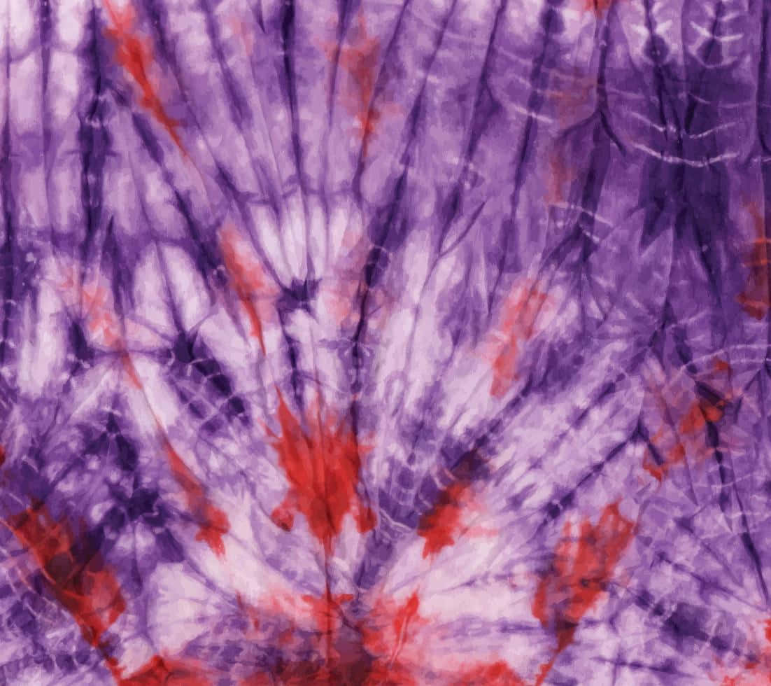Purple Tie Dye, vibrant purple, red tie-dye, SD Desktop Wallpaper
