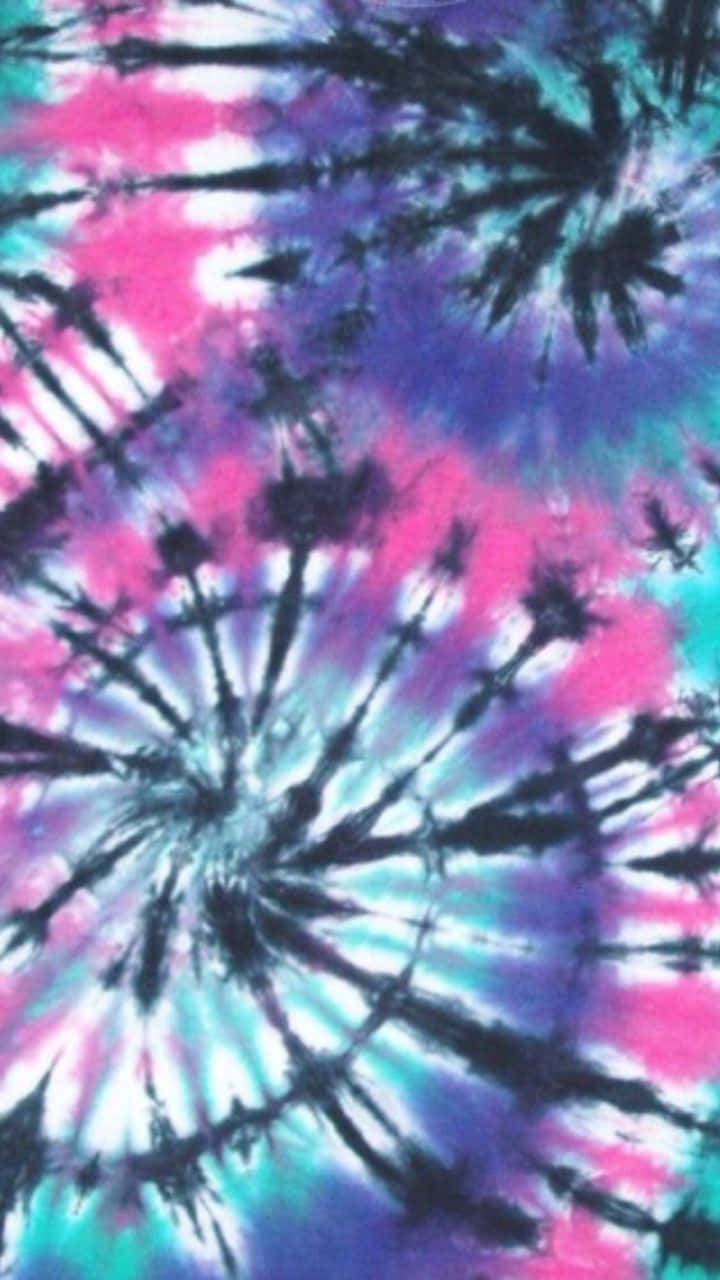 purple tie dye, pink purple, teal, HD Phone Wallpaper