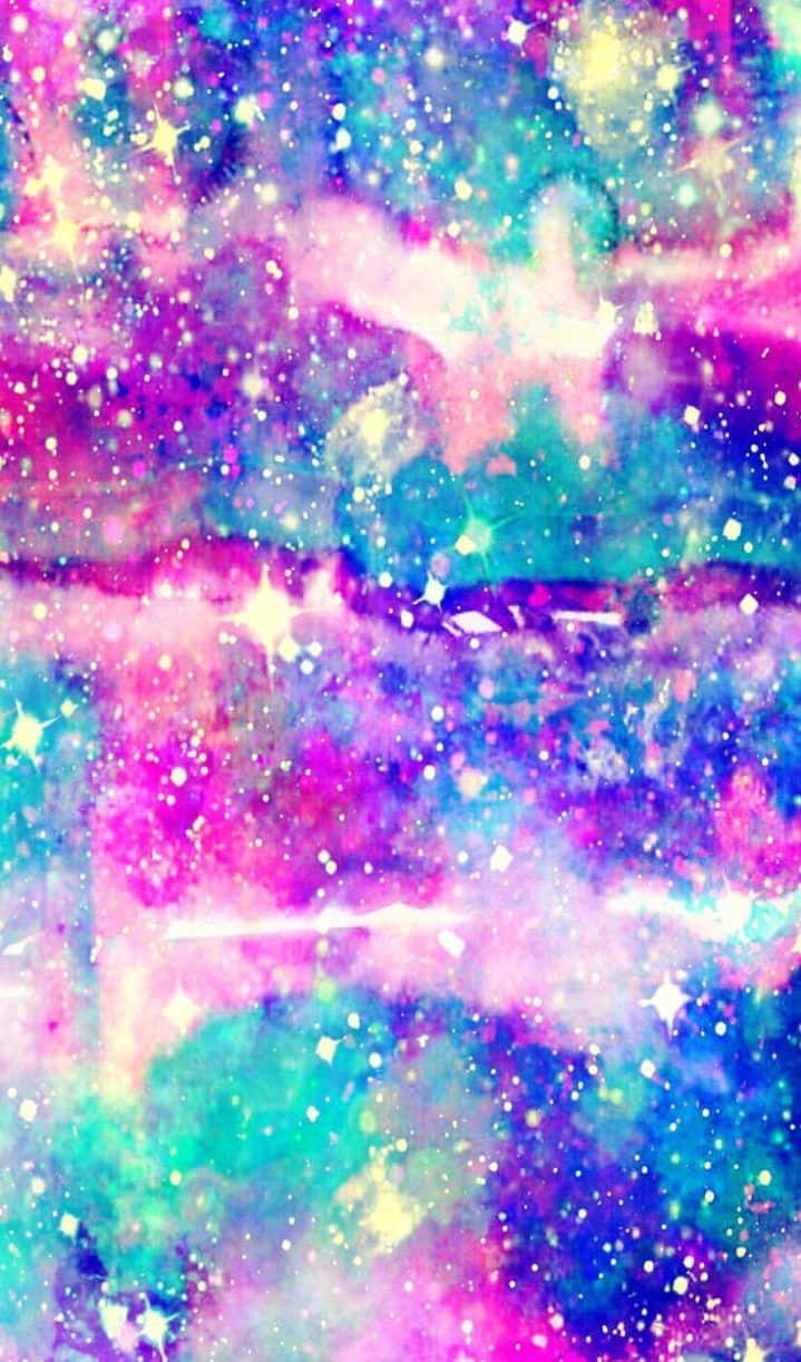 pastel tie dye, pink, teal, SD Phone Wallpaper
