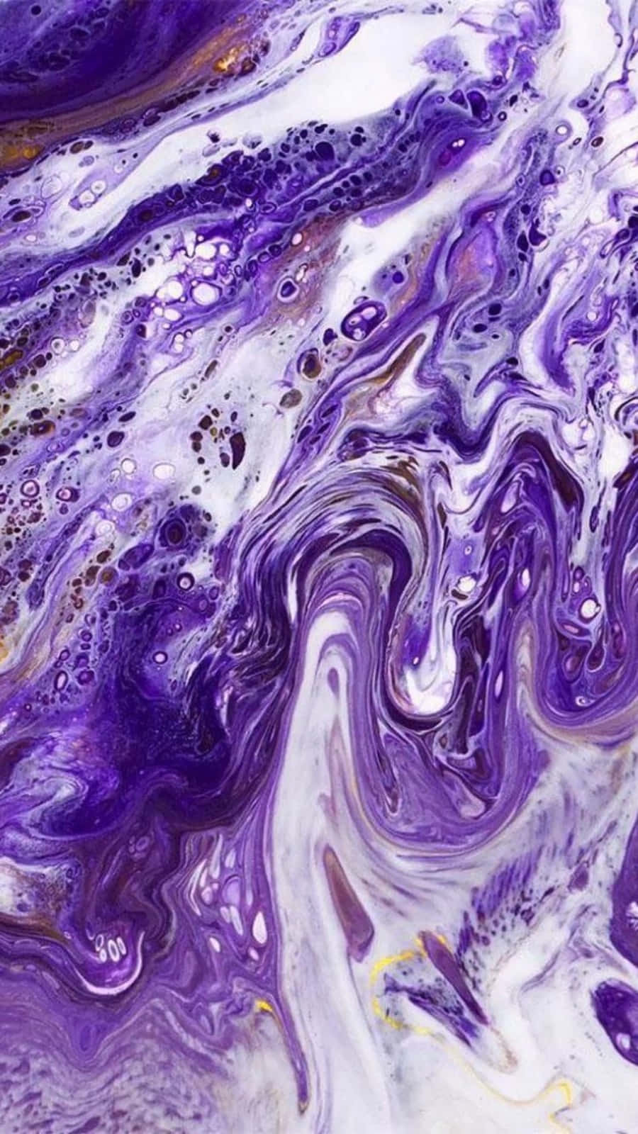 Purple Marble, vibrant purple, white paint, HD Phone Wallpaper
