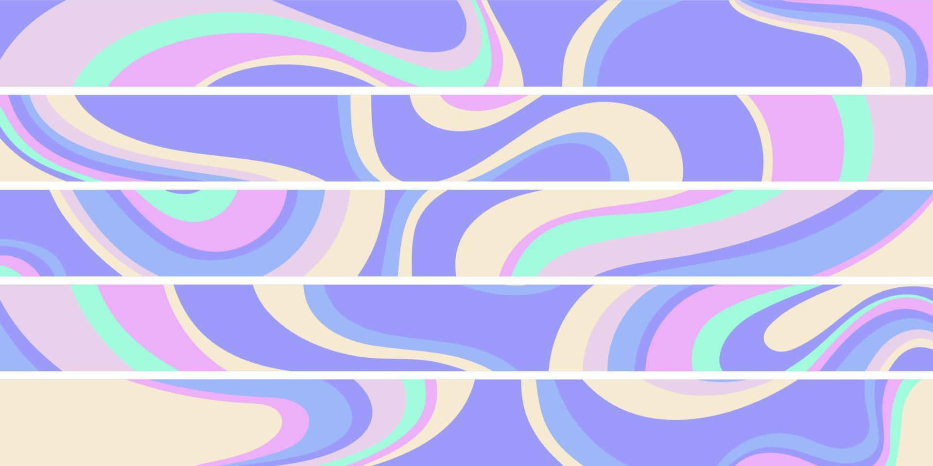 Purple Y2k Aesthetic, wave pattern, lavender, Full HD Desktop Wallpaper