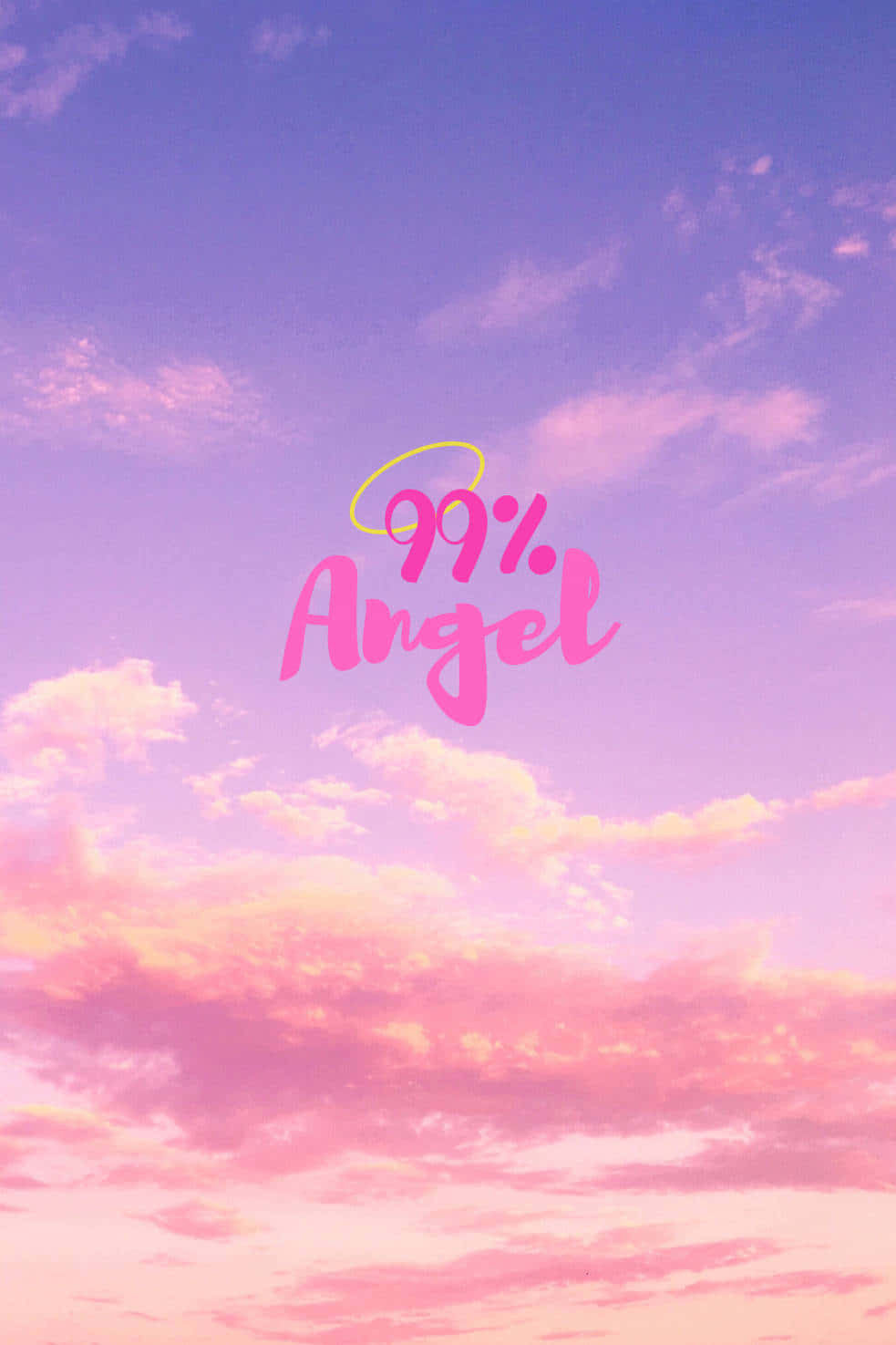99 Percent Angel, purple sky, pink and purple sunset sky, HD Phone Wallpaper