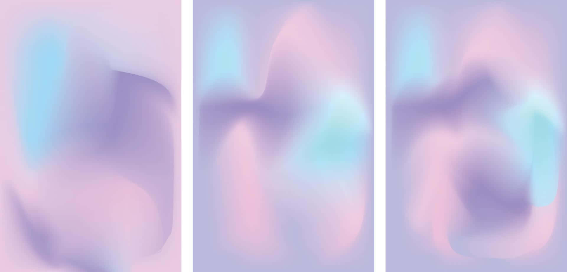 abstract purple y2k aesthetic triptych, lavender pink, cyan, Full HD Desktop Wallpaper