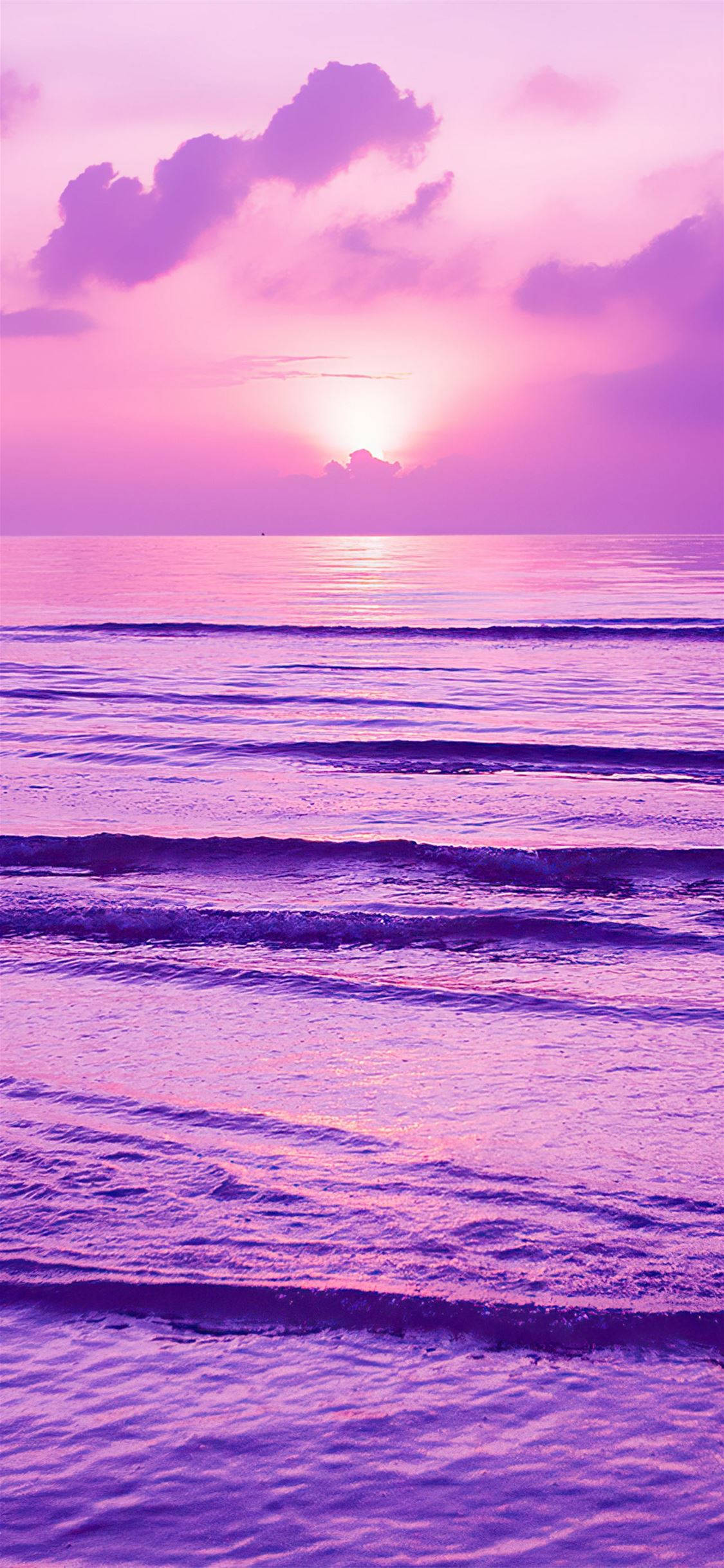 iPhone 11, Purple, sunset, Full HD Phone Wallpaper