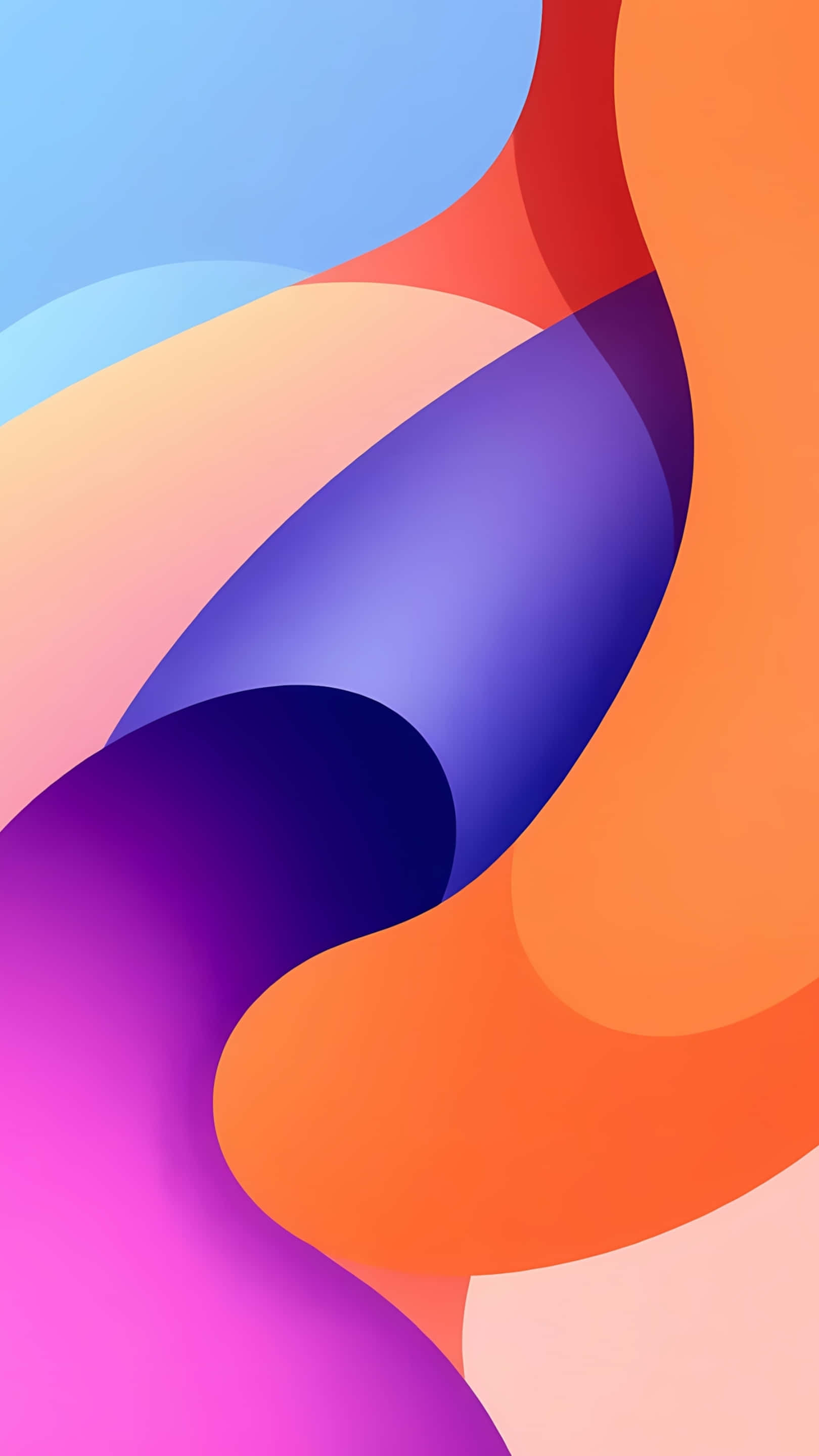 blue, orange, purple, 2K Phone Wallpaper