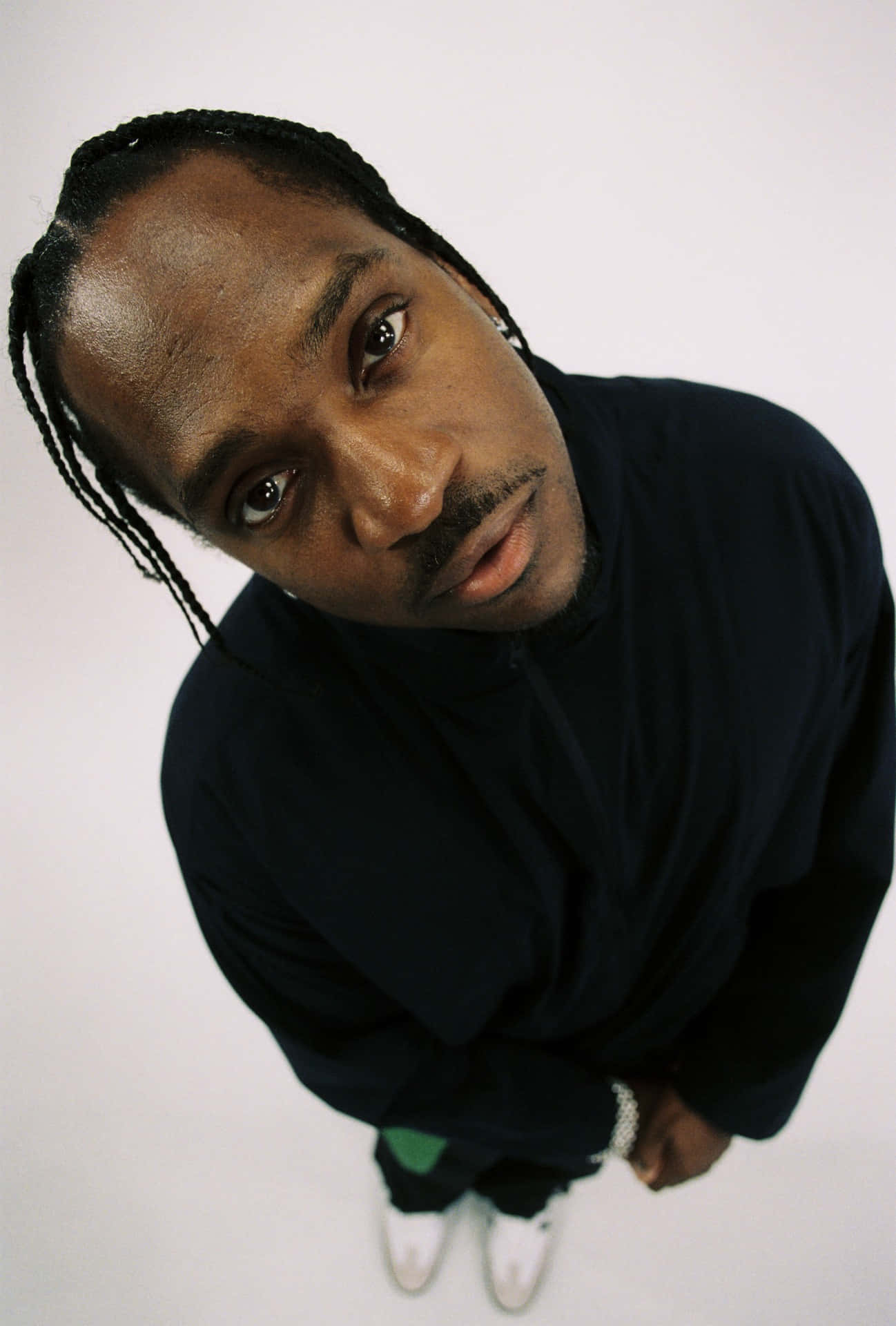 Pusha T, black hoodie, white sneakers, Full HD Phone Wallpaper