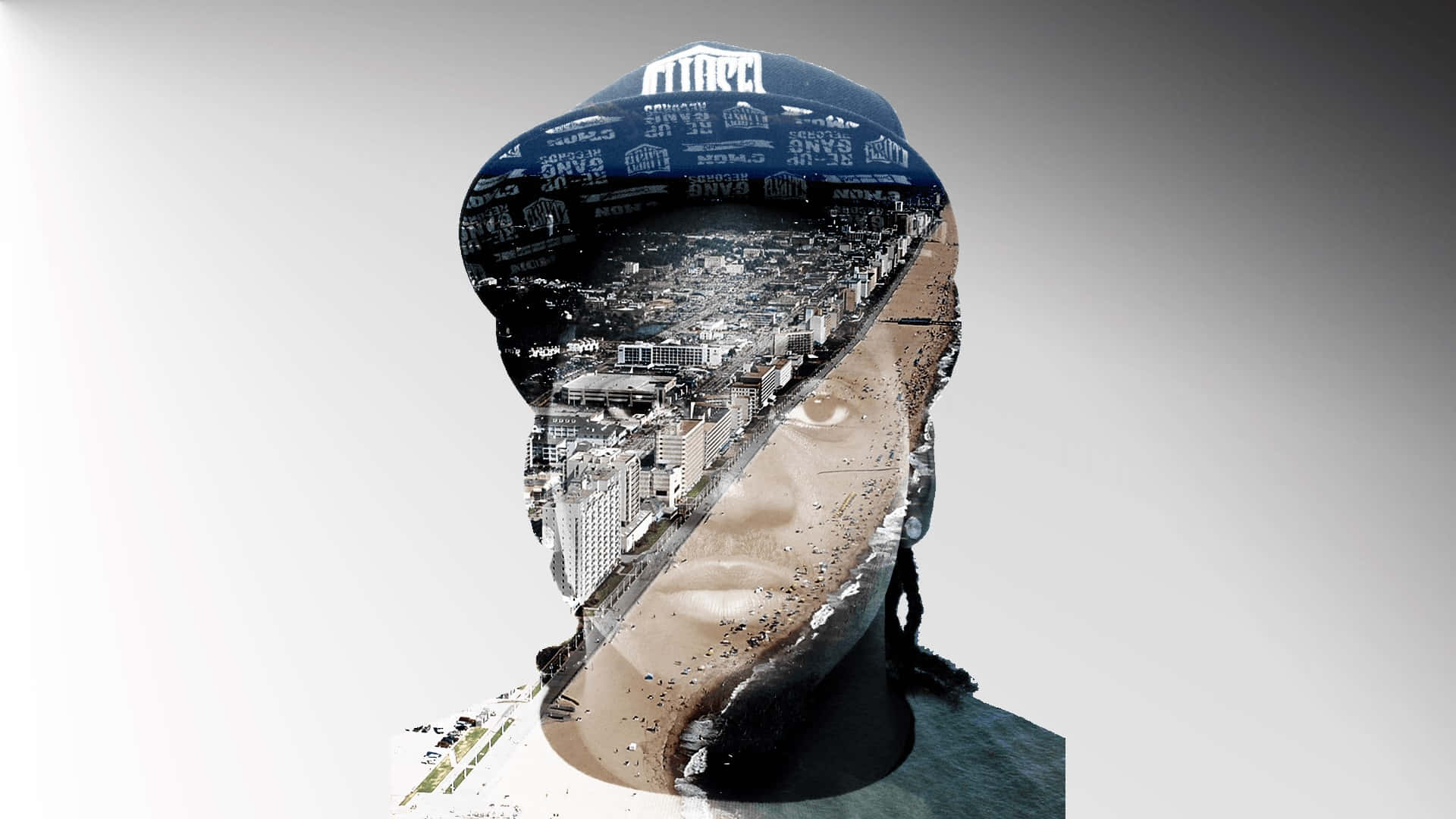 Pusha T, blue cap, cityscape, Full HD Desktop Wallpaper