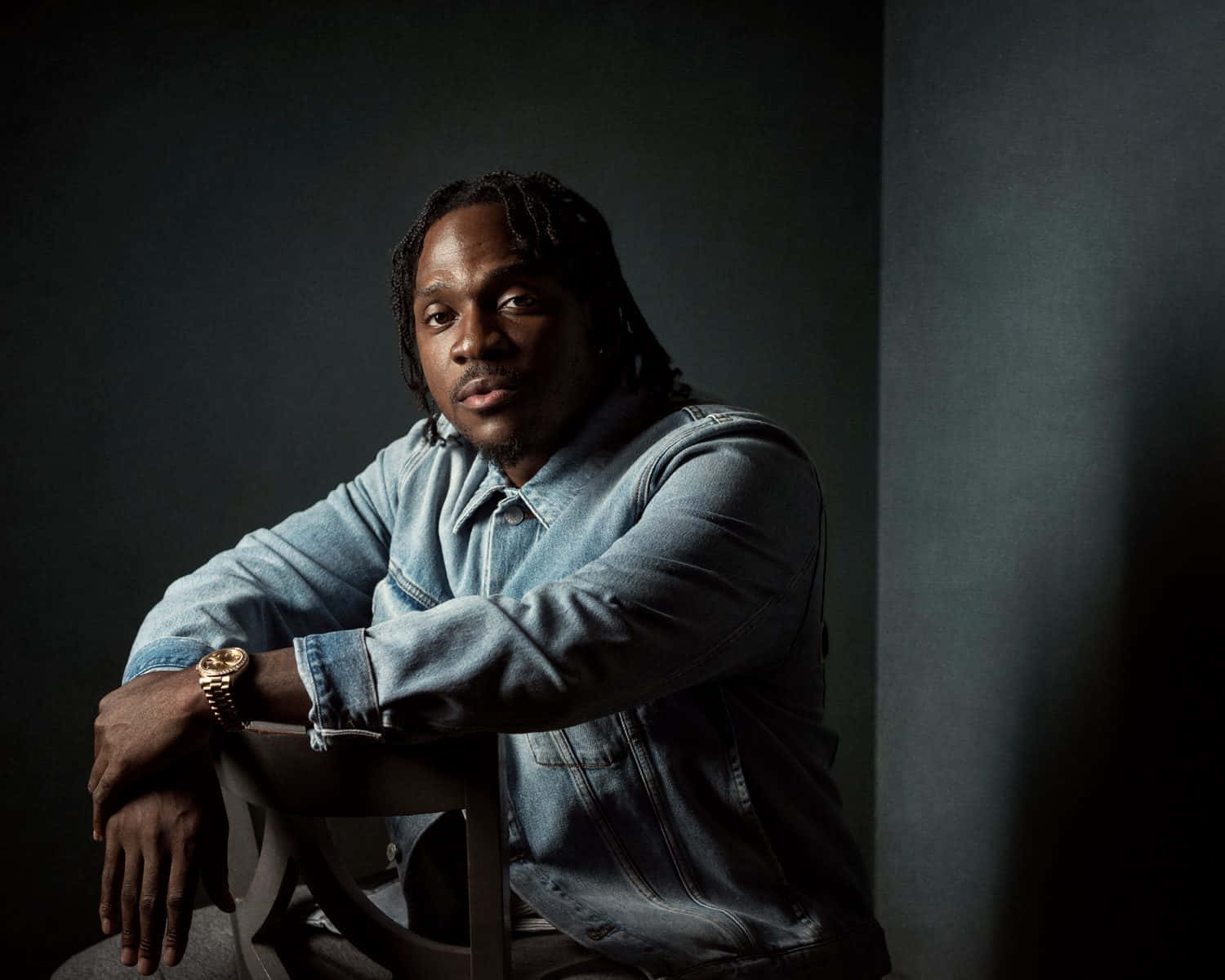 Pusha T, denim jacket, dreadlocks, HD Desktop Wallpaper
