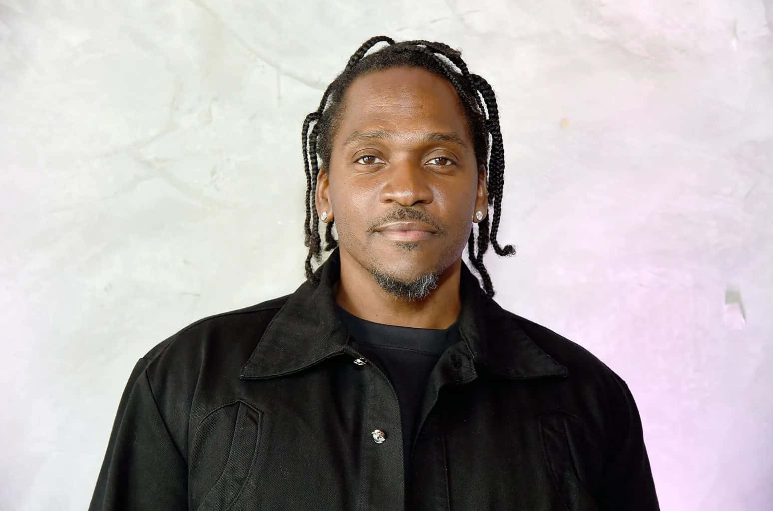 Pusha T, black jacket, long braided hair, HD Desktop Wallpaper