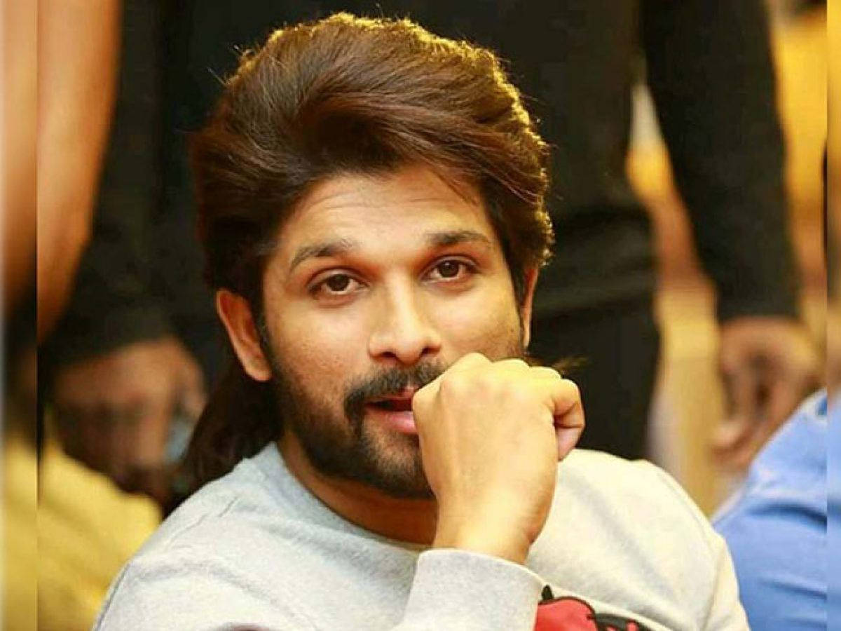 Pushpa Allu Arjun, styled brown hair, beard, SD Desktop Wallpaper