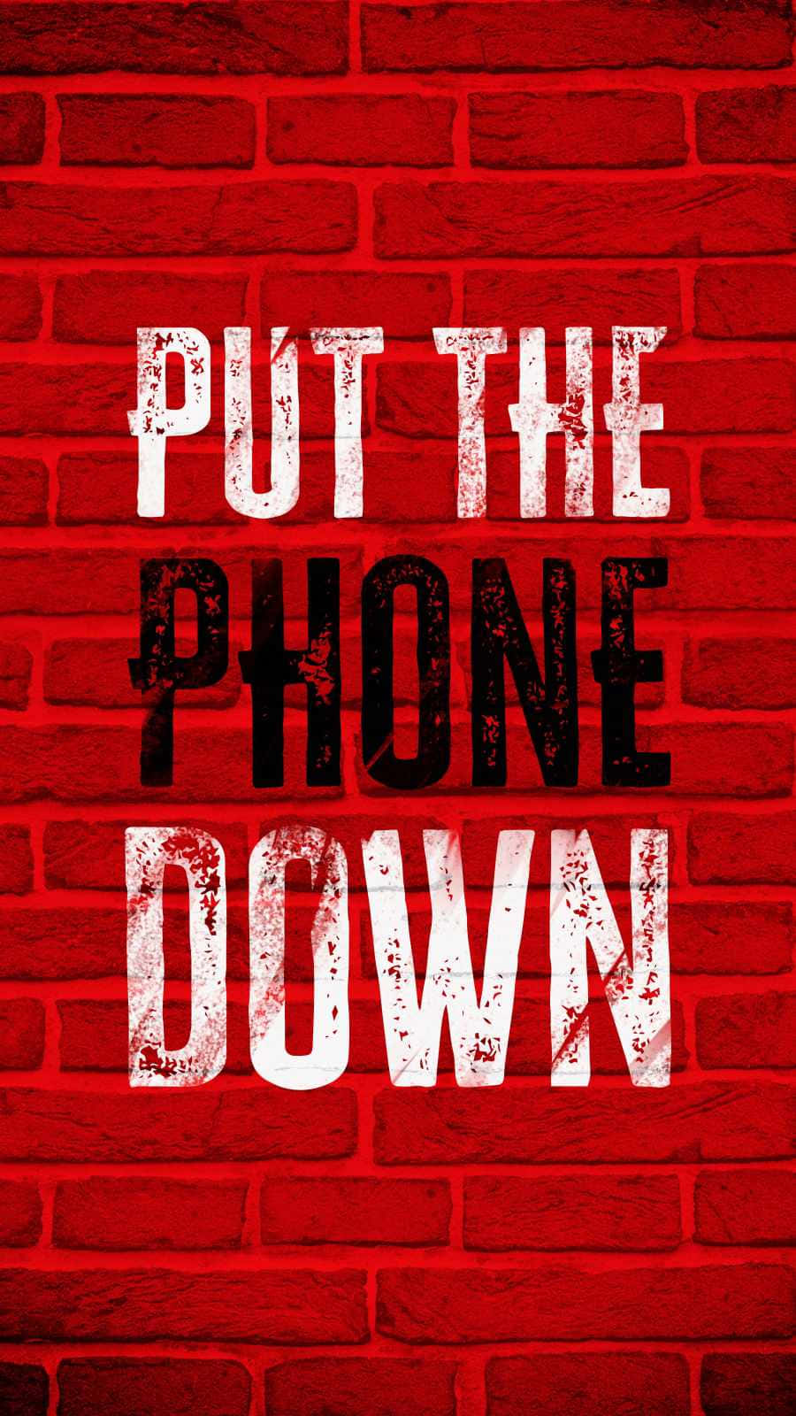 put the phone down, white, black, HD Phone Wallpaper