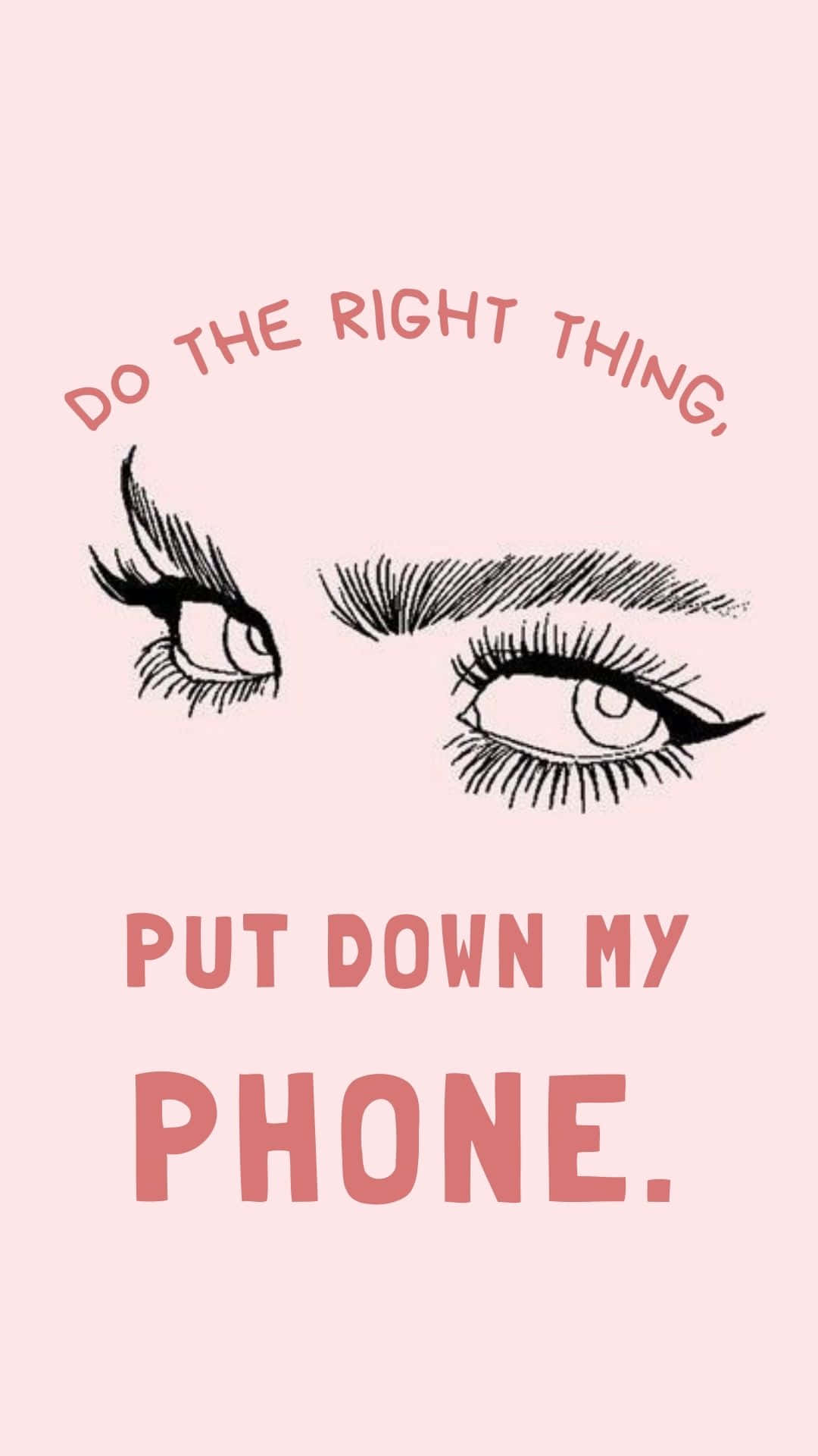 Put Down My Phone, expressive eyes, bold lashes, Full HD Phone Wallpaper