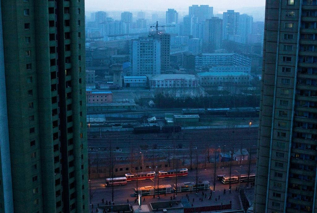 Pyongyang, skyline, night, SD Desktop Wallpaper