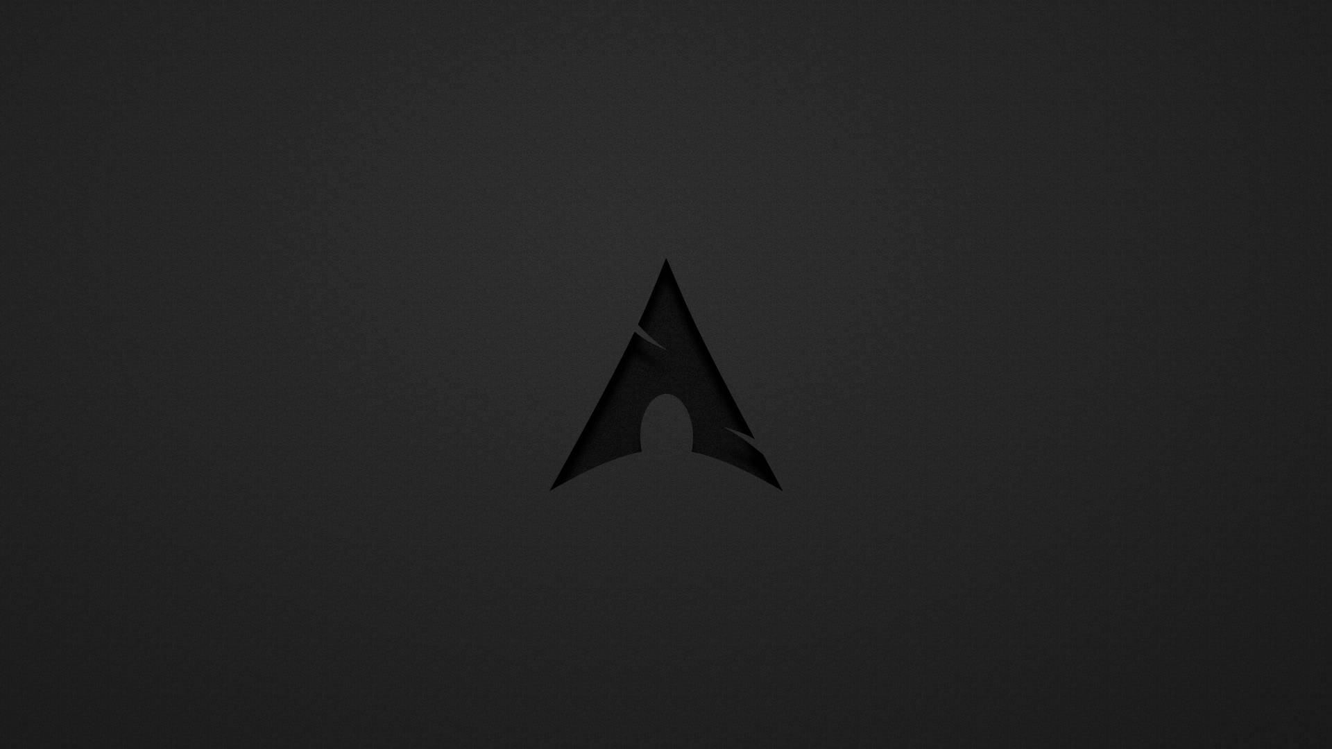 black pyramid, curved base, triangular logo, Full HD Desktop Wallpaper