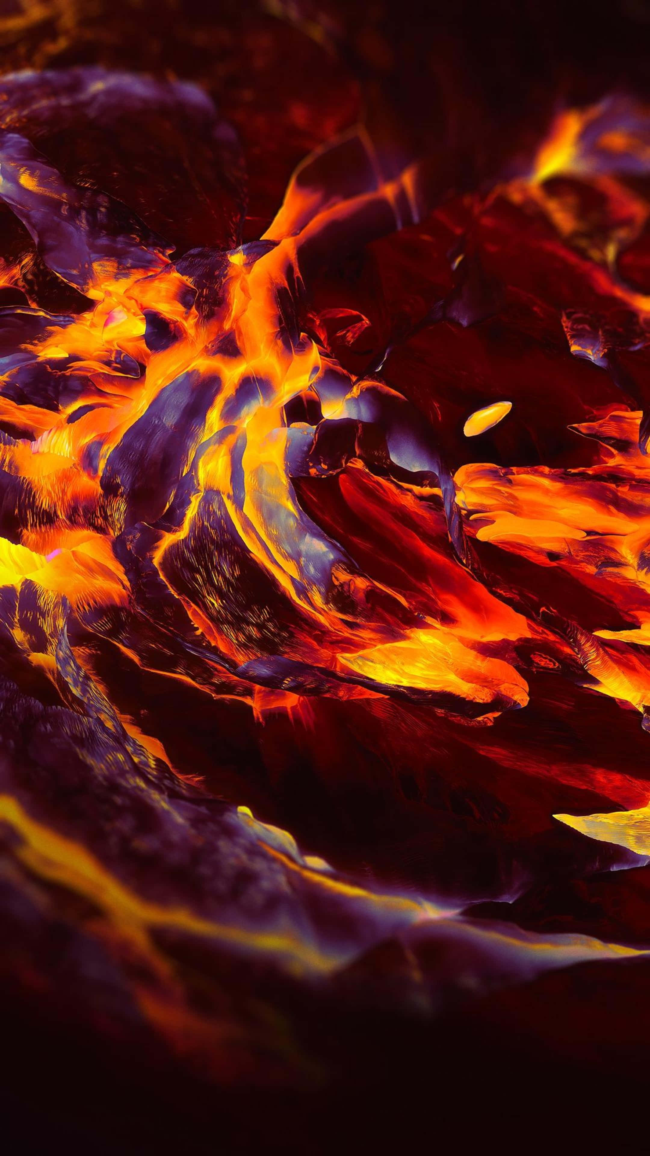 QLED, 2160 x 3840, molten lava, 4K Phone Wallpaper