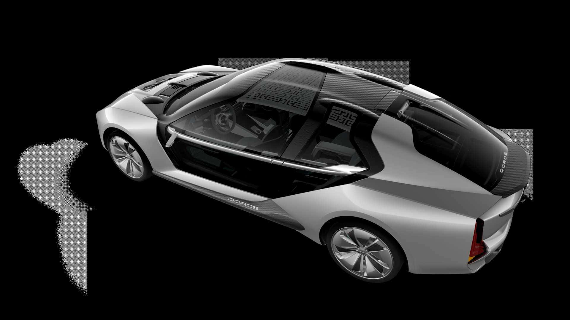 Qoros, silver, transparent doors, Full HD Desktop Wallpaper