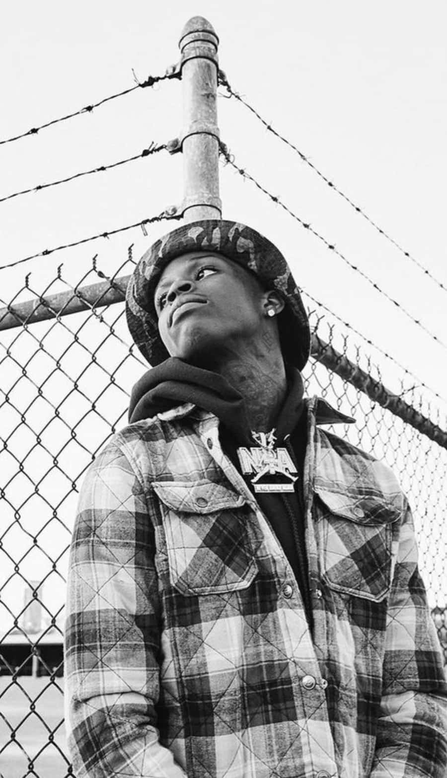 Quando Rondo, plaid shirt, cap, HD Phone Wallpaper